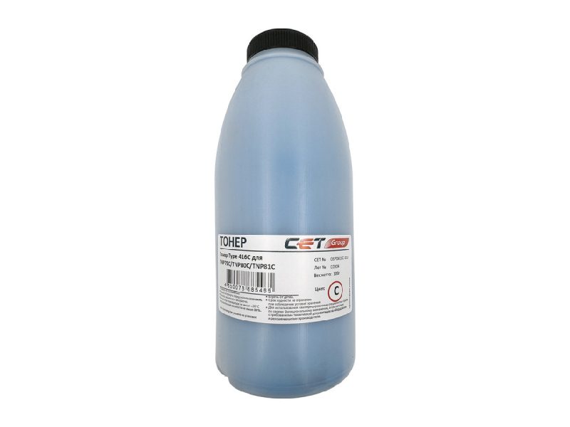 Тонер KONICA MINOLTA Bizhub C4050i (Japan) Cyan, Type 416C, 100г/бут, OSP0416C-100 (CET)