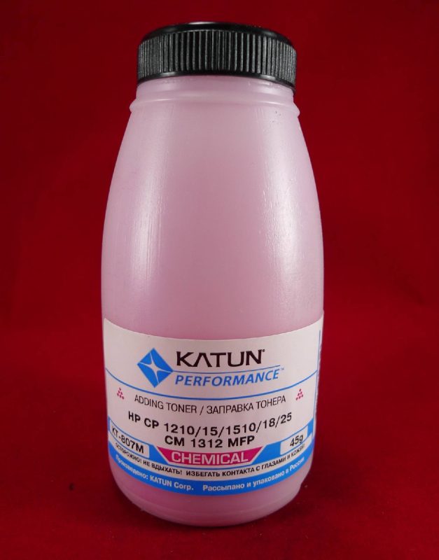 Тонер для картриджей CB543A/CE323A/CF213A Magenta, химический (фл.45г.) Katun фас.Россия