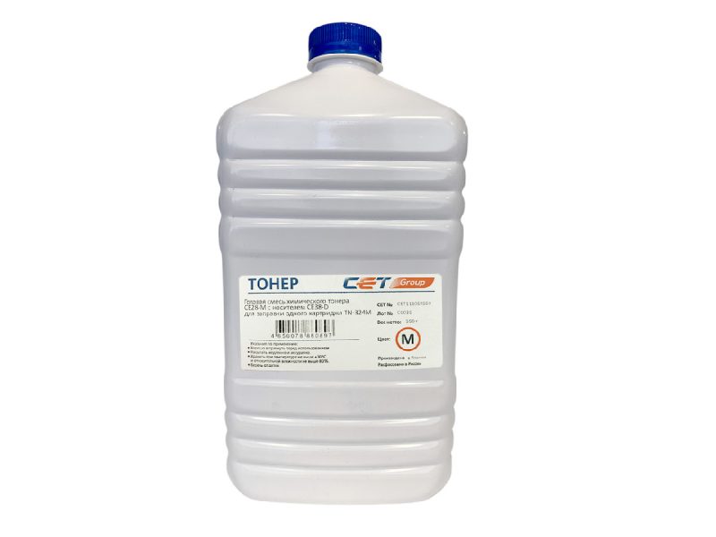 Тонер KONICA MINOLTA Bizhub C258/308 (Japan) (CPT)+носитель CE28, Magenta, 550г/бут, CET111054550