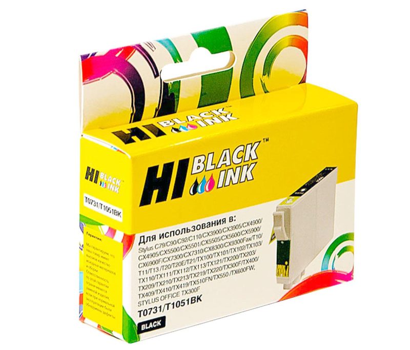 Картридж Epson C79/C110/T40W/TX200/400/TX600FW (Hi-black) T07314/C13T10514A10, BK