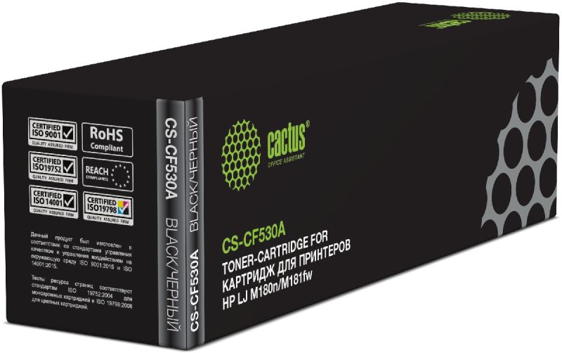 Картридж лазерный Cactus CS-CF530A CF530A черный (1100стр.) для HP LJ M180n/M181fw