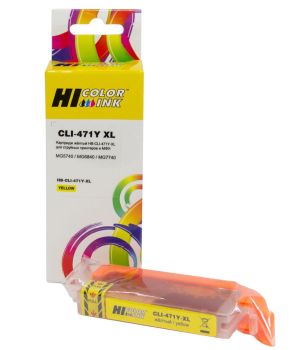 Картридж Canon PIXMA MG5740/MG6840/MG7740 (Hi-Black) CLI-471XL Y / 0349C001 желтый увелич