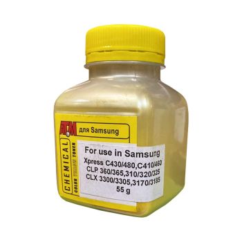 Тонер для SAMSUNG C430/480,CLP360/325 (фл,55,желтый,Chemical) Silver ATM