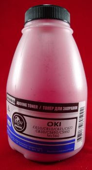 Тонер OKI C610/C810/C821/C822/C830 Magenta (фл. 135г) Black&White Premium (Tomoegawa) фас.Россия