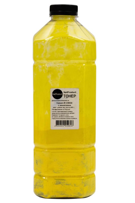 Тонер Net Product с носителем для Canon iR C5030, Y, 495 г, канистра
