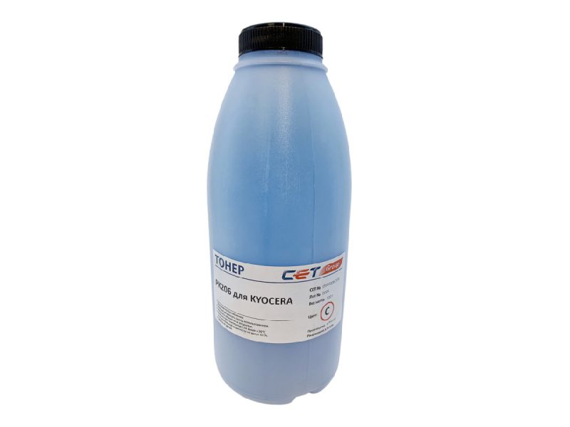 Тонер KYOCERA ECOSYS M6030cdn/6530cdn/P6035cdn (Japan) PK206, Cyan, 100г/бут, OSP0206C-100 (CET)