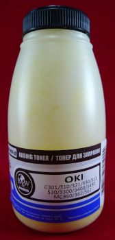 Тонер OKI OPR-801Y-50 Yellow (фл. 50г) Black&White Premium (Tomoegawa) фас.Россия