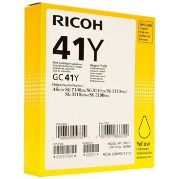 Картридж Ricoh гелевый GC 41Y желтый повыш. емк. (O) 2200 отп., 405764