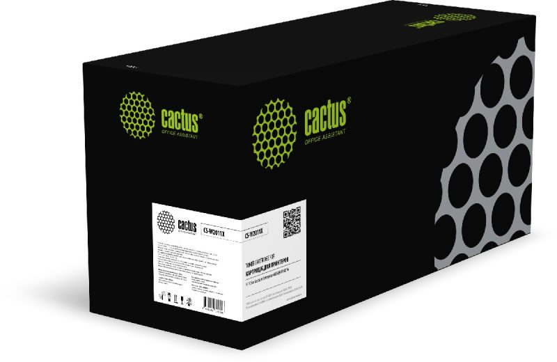 Картридж Cactus CS-W2011X голубой