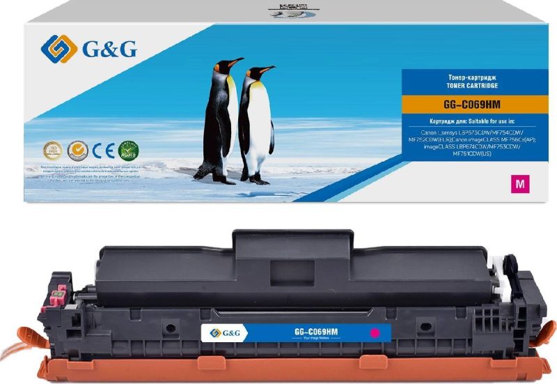 Картридж G&G, аналог Canon 069HM пурпурный 5.5k
