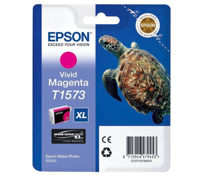 Картридж Epson Stylus Photo R3000 (O) C13T15734010, Vivid magenta