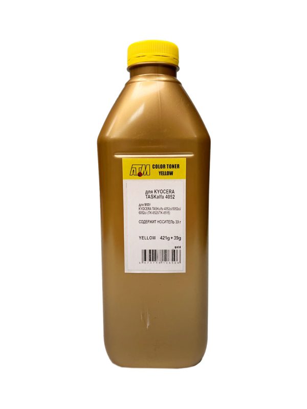 Тонер для KYOCERA (TK-8525/8515) (фл,421+39(носитель),желтый,TOMOEGAWA) Gold ATM