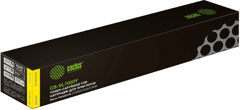 Картридж лазерный Cactus CS-VL7020Y 106R03746 желтый (16500стр.)