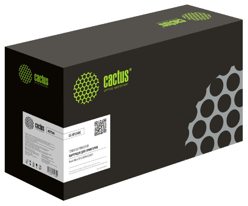 Картридж лазерный Cactus CS-SP250EC 407544 голубой (1600стр.)