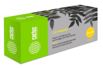 Картридж лазерный Cactus CS-PH6600Y 106R02235 желтый бар.в компл. (6000стр.)