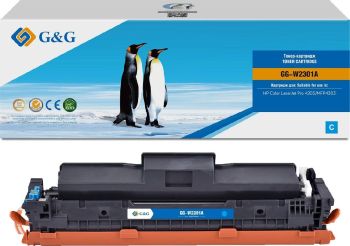 Картридж HP Color LJ Pro 4203, MFP 4303 G&G, аналог HP W2301A голубой 1.8k с чипом