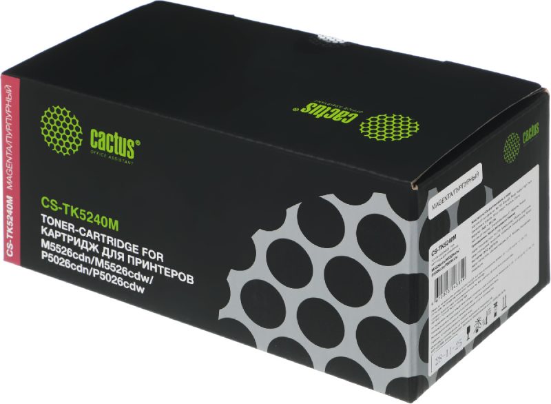Картридж лазерный Cactus CS-TK5240M TK-5240M пурпурный (3000стр.)