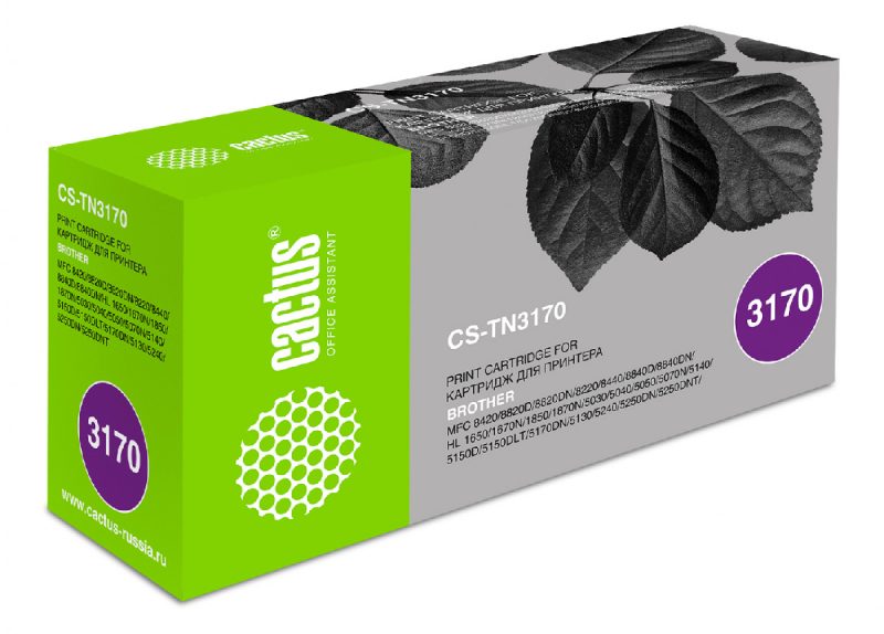 Картридж лазерный Cactus CS-TN3170 TN-3170 черный (7000стр.)