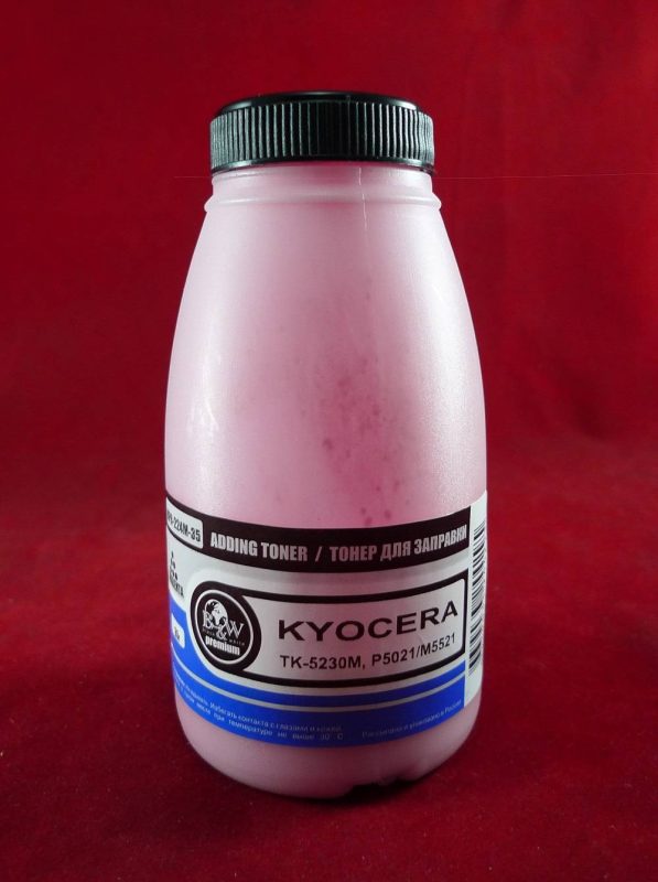 Тонер для Kyocera TK-5230M, P5021/M5521 Magenta (фл. 35г) 2.2K Black&White Premium фас.Россия