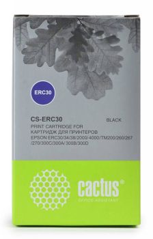 Картридж матричный Cactus CS-ERC30 C43S015374 12.7x5 черный для Epson ERC 30/34/38/TM-U220