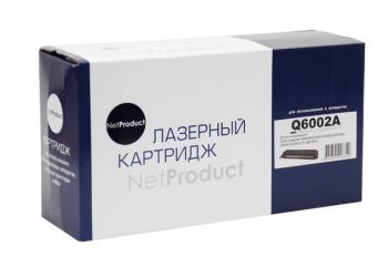 Картридж HP CLJ 1600/2600/2605 (NetProduct) Q6002A, Y, 2K, ВОССТАН