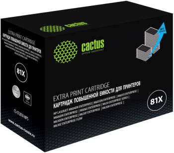 Картридж HP LJ M630/M605dn/M606dn/M605x Cactus CS-CF281X-MPS CF281XX черный (30000стр.)