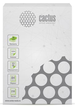 Бумага Cactus B CS-OPB-A480250 A4 марка B/80г/м2/250л./белый CIE153% общего назначения(офисная)