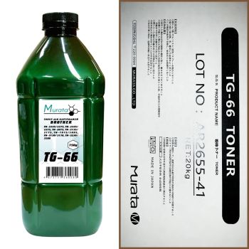 Тонер для BROTHER Универсал тип TG-66 (фл,750,MURATA) Green Line