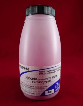 Тонер Kyocera TK-580M Magenta (фл. 40г) 2.8K Black&White Standart (Tomoegawa) фас.Россия