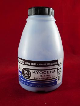Тонер для Kyocera TK-5140C, P6130/M6030/M6530 Cyan (фл. 100г) 5K Black&White Premium