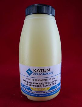Тонер SAMSUNG CLP 320/325/360/365, CLX 3170/3305 Yellow, химический (фл. 45г) (Katun) фас.Россия