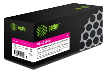 Картридж лазерный Cactus CS-C055HM 055 H M пурпурный (5900стр.)
