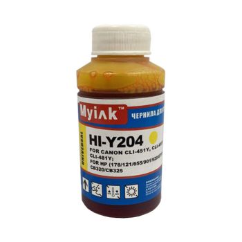 Чернила универсальные для CANON-HP HI-Y204 (70мл,Yellow Dye) MyInk