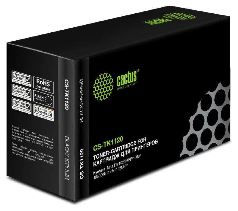 Картридж лазерный Cactus CS-TK1120 TK-1120 черный (3000стр.)