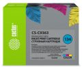 Картридж струйный Cactus CS-C9363 №134 голубой/пурпурный/желтый (18мл)