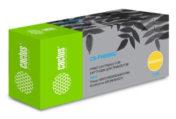 Картридж лазерный Cactus CS-PH6600C 106R02233 голубой бар.в компл. (6000стр.)