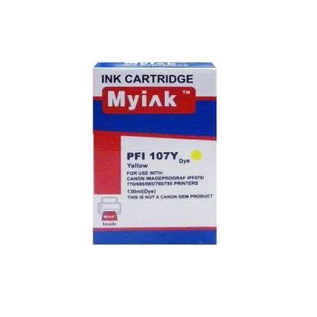 Картридж Canon IPF 670/680/685/770/780/785 (MyInk) PFI-107Y, 130 мл