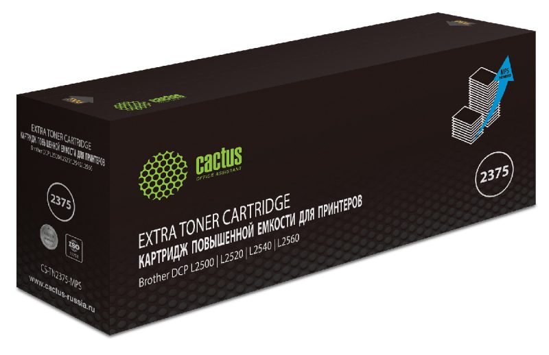 Картридж лазерный Cactus CS-TN2375-MPS TN-2375X черный (10400стр.)