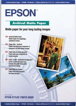 Фотобумага матовая односторонняя A3+, 189 г/м, 50 л. (C13S041340) (Epson)