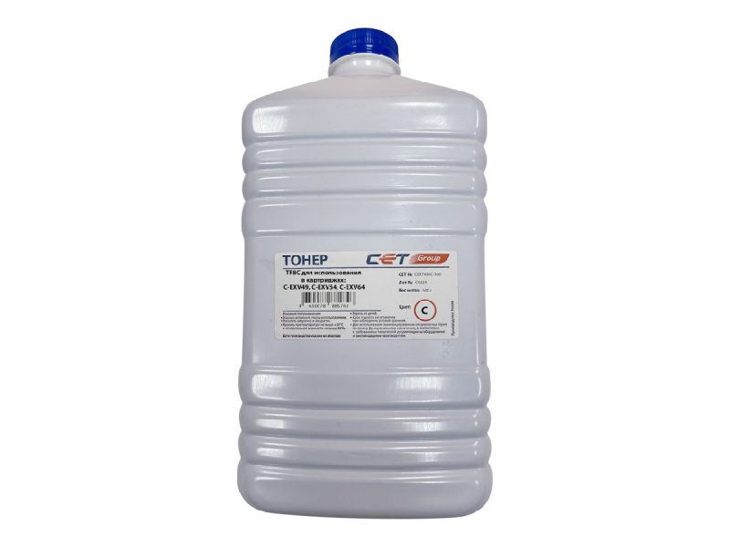 Тонер TF8C для CANON iR C3125i (CET) Cyan, 500г/бут, (унив.), CET7496C-500