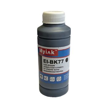 Чернила для EPSON St Photo R270/R290/R290/RX590/T50/P50 EI-BK77 (100мл, Black Dye) MyInk RU