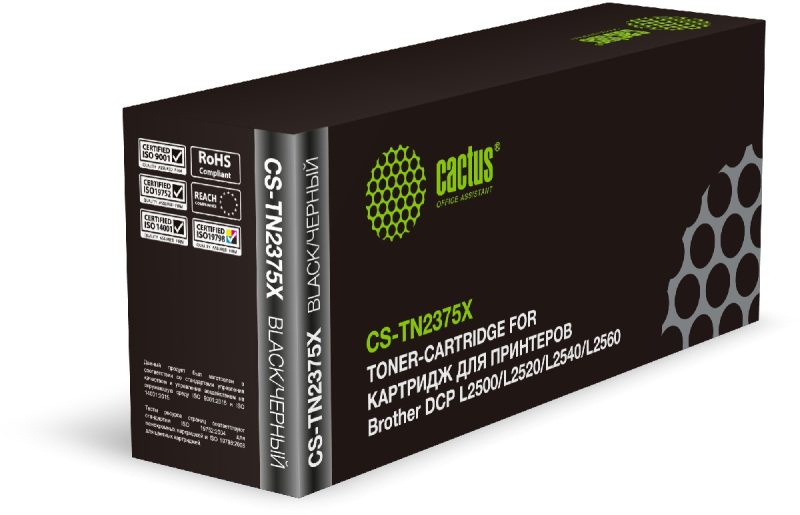 Картридж лазерный Cactus CS-TN2375X TN-2375 черный (5200стр.)
