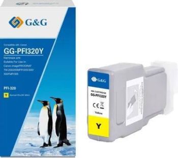 Картридж Canon iPF TM-200/TM-205/TM-300/TM-305 G&G PFI320Y