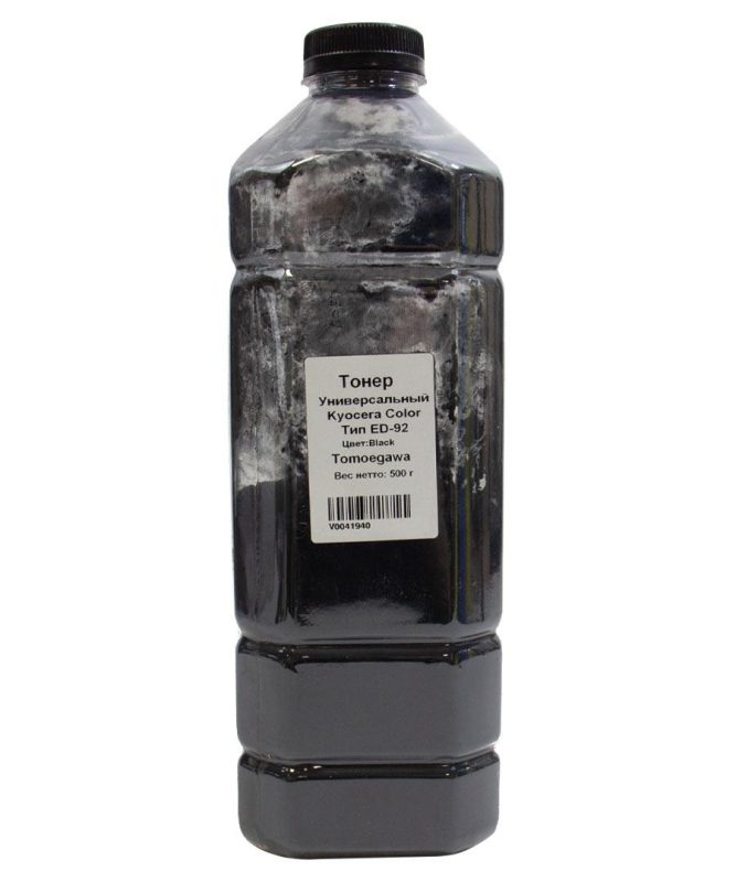 Тонер Kyocera Color Универсальный (Tomoegawa) Тип ED-92, Bk, 500 г, канистра