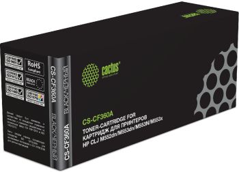 Картридж лазерный Cactus CS-CF360A CF360A черный (6000стр.) для HP CLJ M552dn/M553dn/M553N/M553x