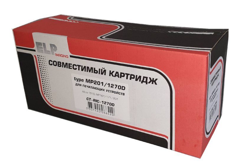 Тонер-картридж Ricoh type 1270D Aficio 1515/MP161/171/201 (туба 230г) (ELP Imaging)