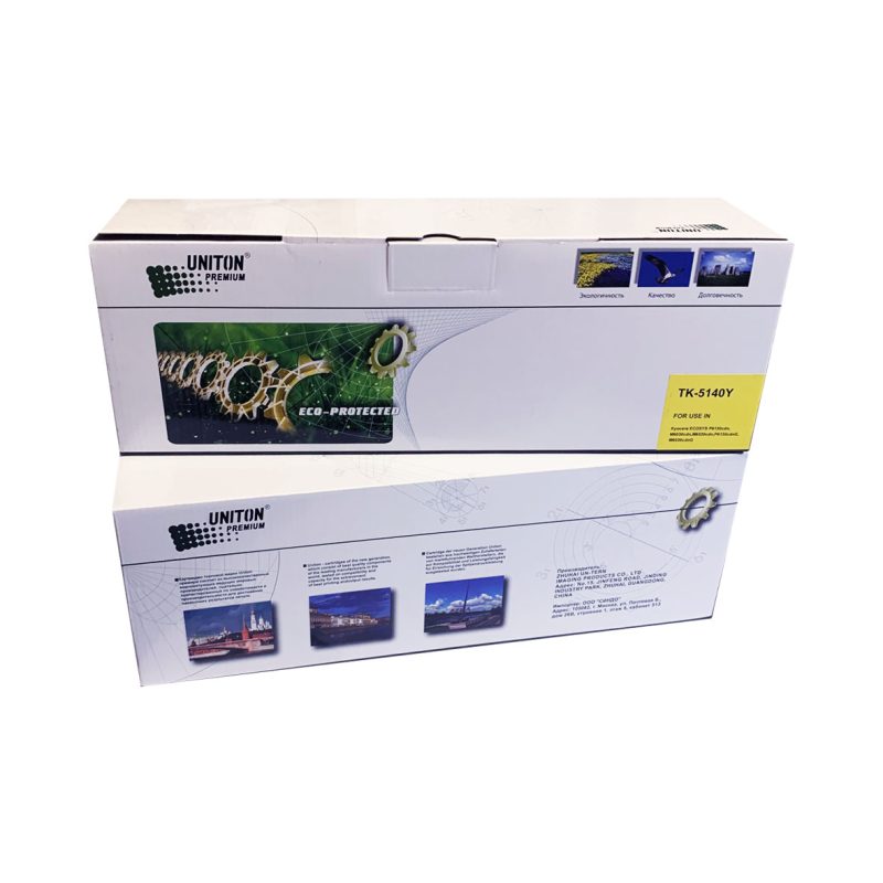 Тонер-картридж для (TK-5140Y) KYOCERA (5K) желтый UNITON Premium GREEN LINE (Eco Protected)