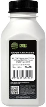 Тонер Cactus CS-THP4-100 черный флакон 100гр.