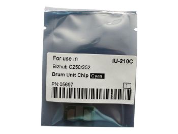 Чип KONICA MINOLTA Bizhub C250/C252 (CET) Cyan, (WW), 45K, CET5697, драм-юнит