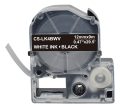 Картридж ленточный Cactus CS-LK4BWV LK-4BWV белый на черном 12x9